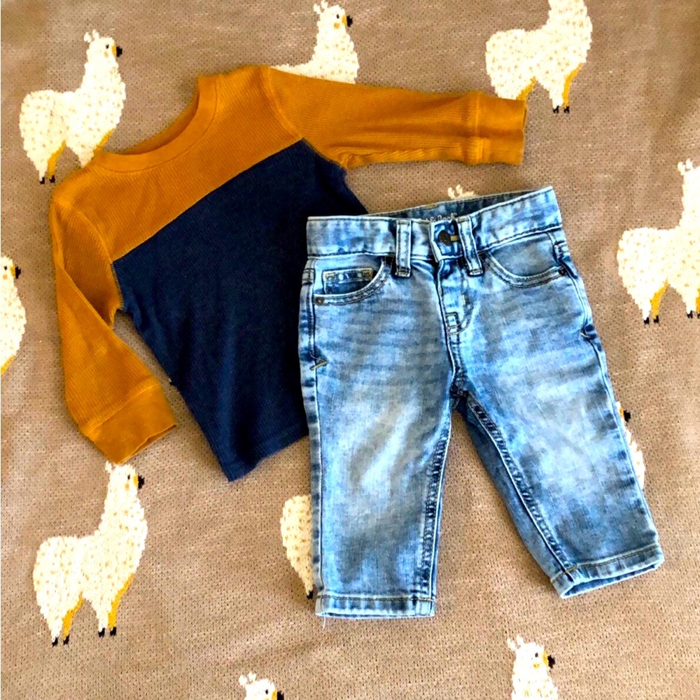 SOLD!! Cat & Jack 12M Boy Outfit
